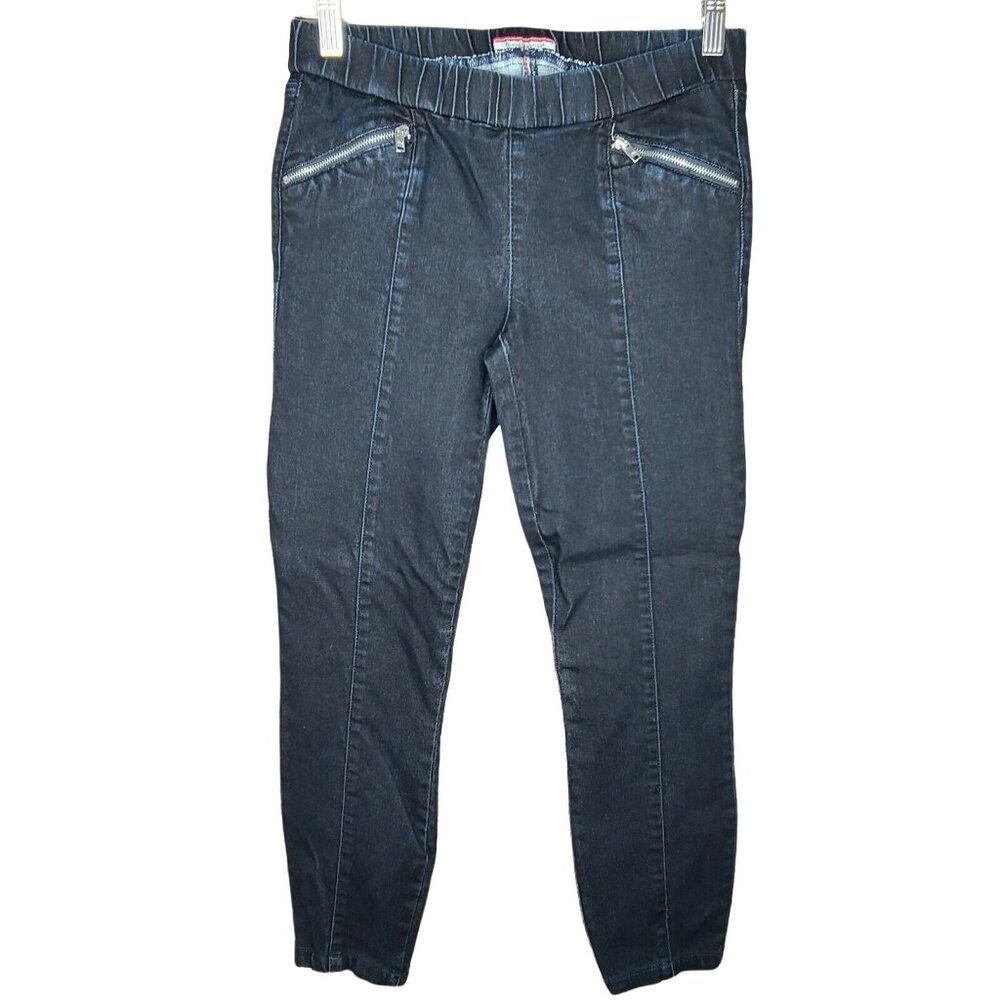 Tommy Hilfiger Jeans Womens Size 4 Blue Dark Wash Denim Crop Legging Tapered Leg